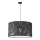 Duolla - Lámpara colgante MARBLE 1xE27/40W/230V diá. 45 cm negro/blanco