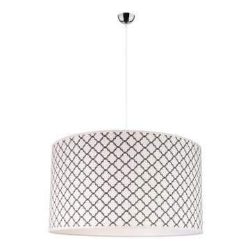 Duolla - Lámpara colgante MAROKO 1xE27/40W/230V diá. 45 cm blanco/negro