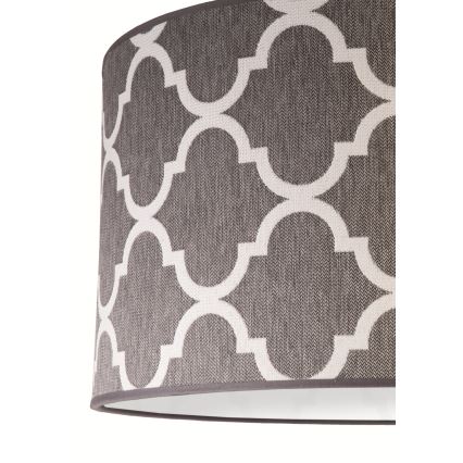 Duolla - Lámpara colgante MAROKO 1xE27/40W/230V diá. 45 cm gris/blanco