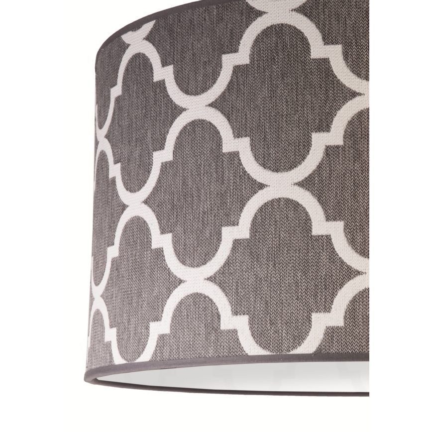 Duolla - Lámpara colgante MAROKO 1xE27/40W/230V diá. 45 cm gris/blanco