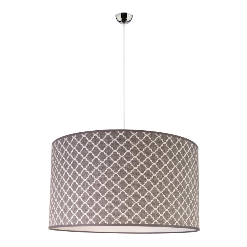 Duolla - Lámpara colgante MAROKO 1xE27/40W/230V diá. 45 cm gris