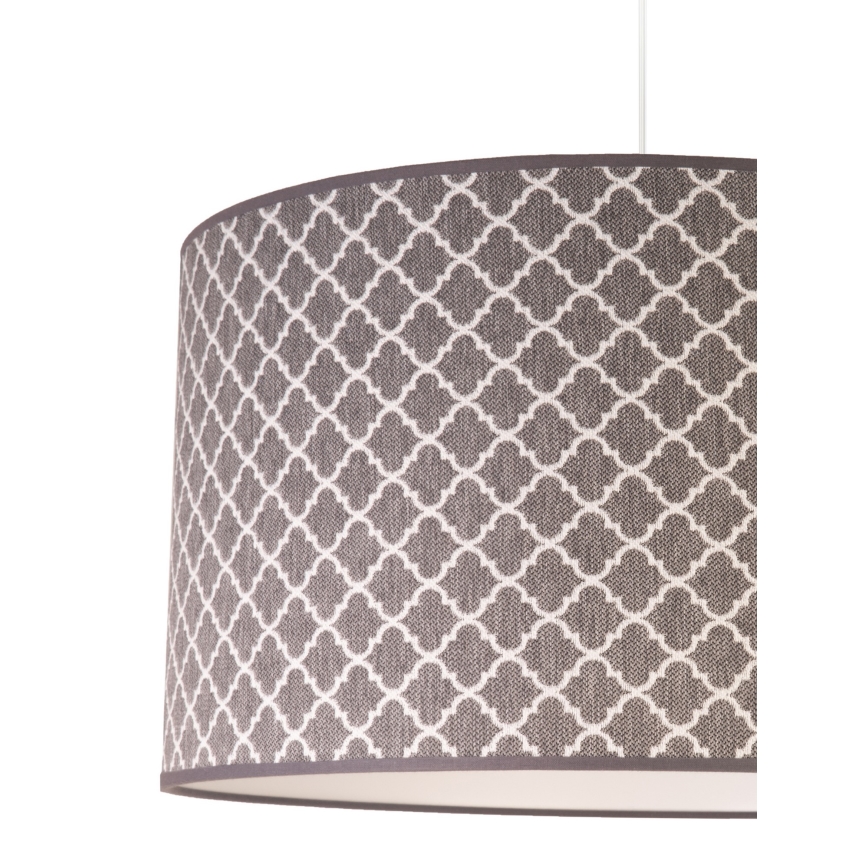 Duolla - Lámpara colgante MAROKO 1xE27/40W/230V diá. 45 cm gris