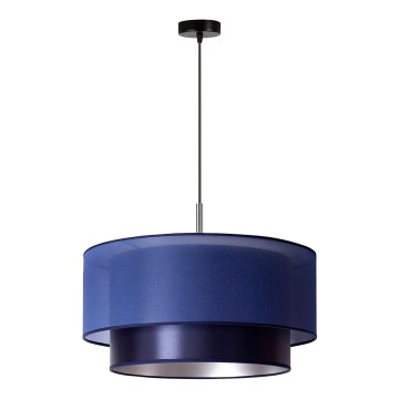 Duolla - Lámpara colgante NANTES 1xE27/15W/230V diá. 45 cm azul/plata