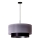 Duolla - Lámpara colgante NANTES 1xE27/15W/230V diá. 45 cm plata/negro