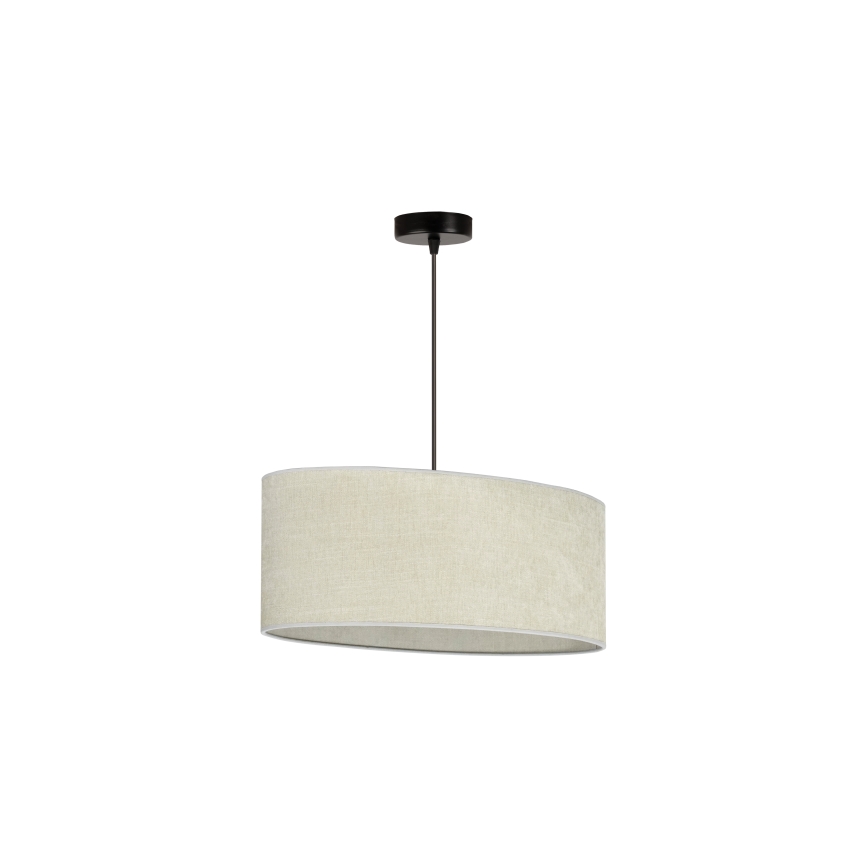 Duolla - Lámpara colgante OVAL 1xE27/15W/230V gris