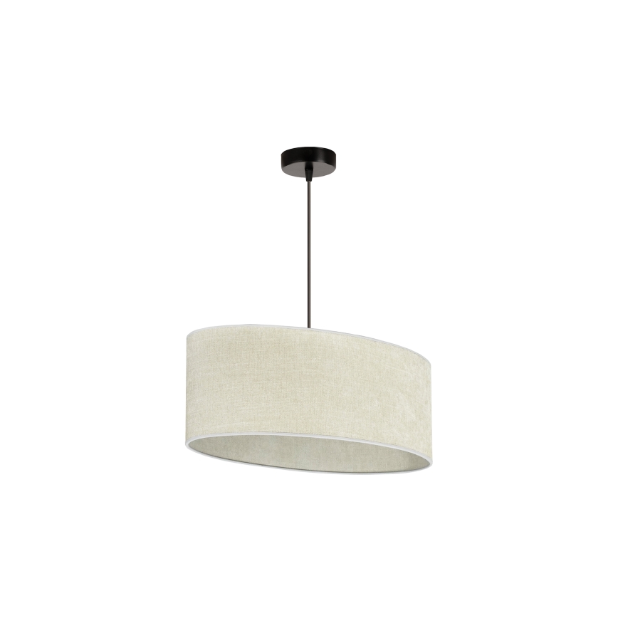 Duolla - Lámpara colgante OVAL 1xE27/15W/230V gris