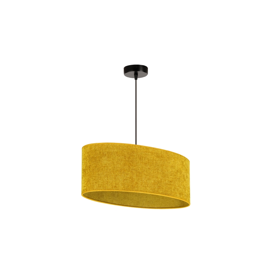 Duolla - Lámpara colgante OVAL 1xE27/15W/230V marrón