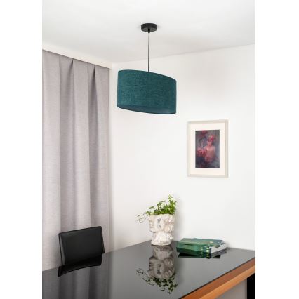 Duolla - Lámpara colgante OVAL 1xE27/15W/230V verde