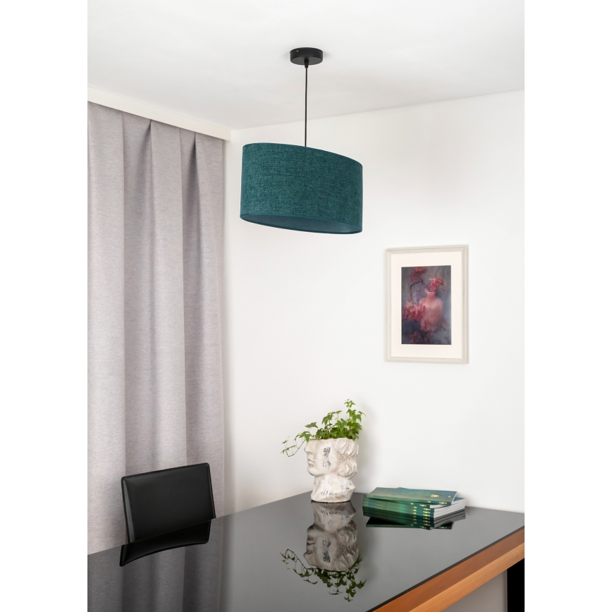 Duolla - Lámpara colgante OVAL 1xE27/15W/230V verde