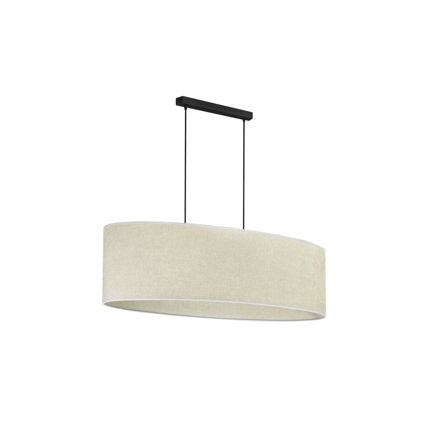 Duolla - Lámpara colgante OVAL 2xE27/15W/230V gris