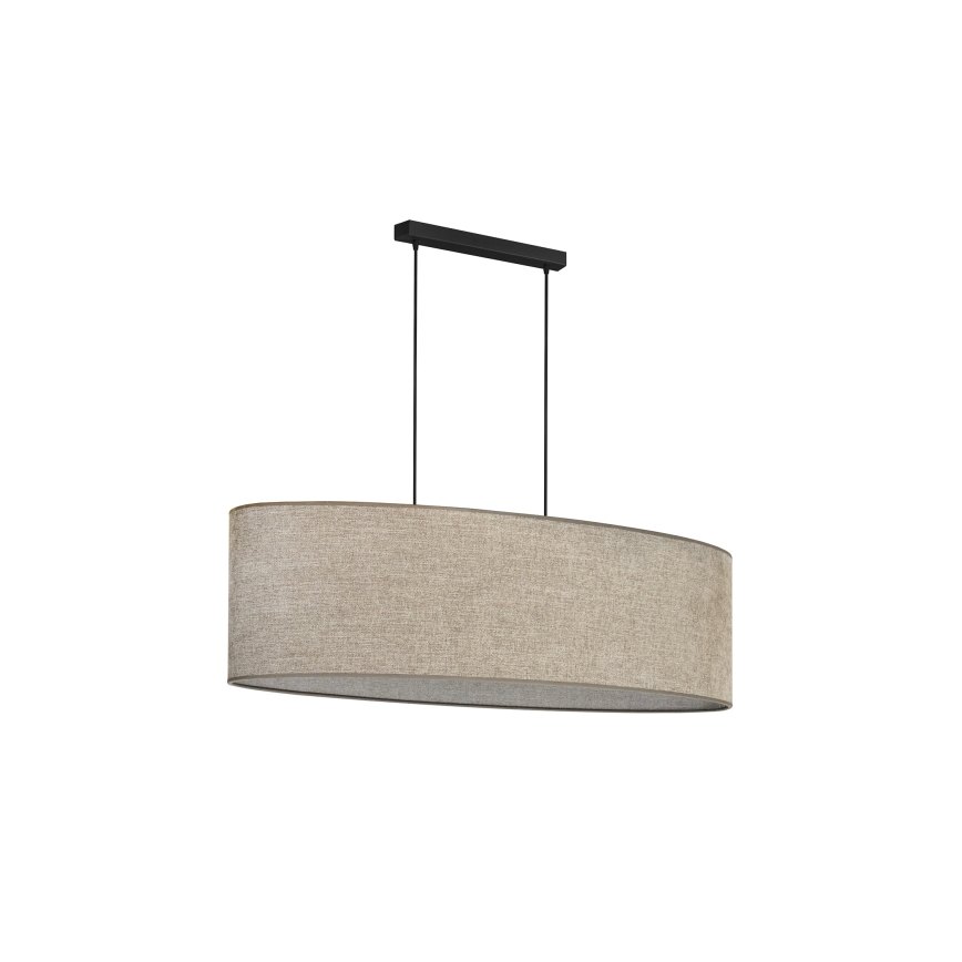 Duolla - Lámpara colgante OVAL 2xE27/15W/230V marrón