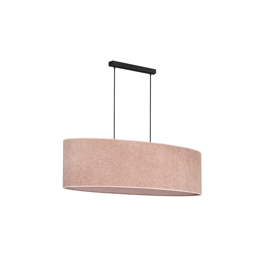Duolla - Lámpara colgante OVAL 2xE27/15W/230V rosa