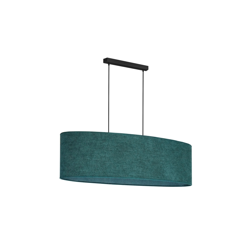Duolla - Lámpara colgante OVAL 2xE27/15W/230V verde