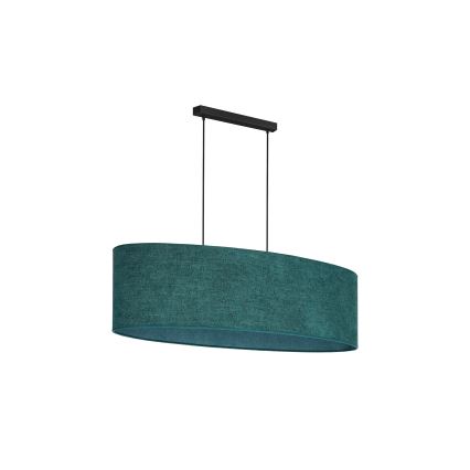 Duolla - Lámpara colgante OVAL 2xE27/15W/230V verde