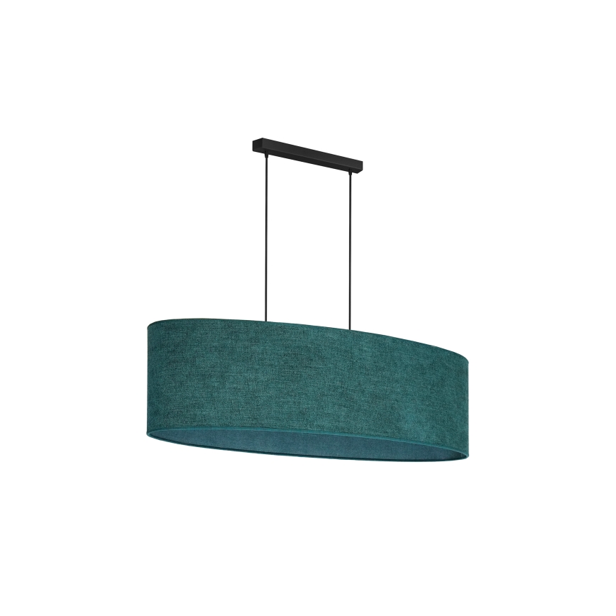 Duolla - Lámpara colgante OVAL 2xE27/15W/230V verde