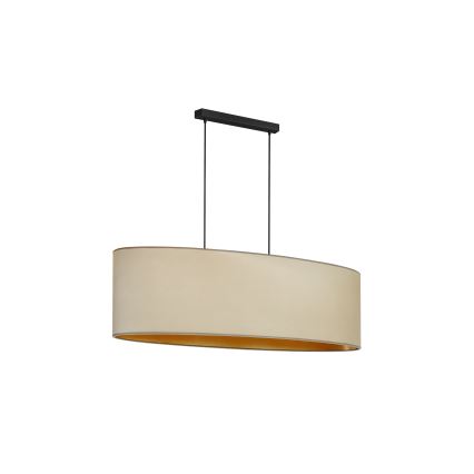 Duolla - Lámpara colgante OVAL VEGAN 2xE27/15W/230V beige