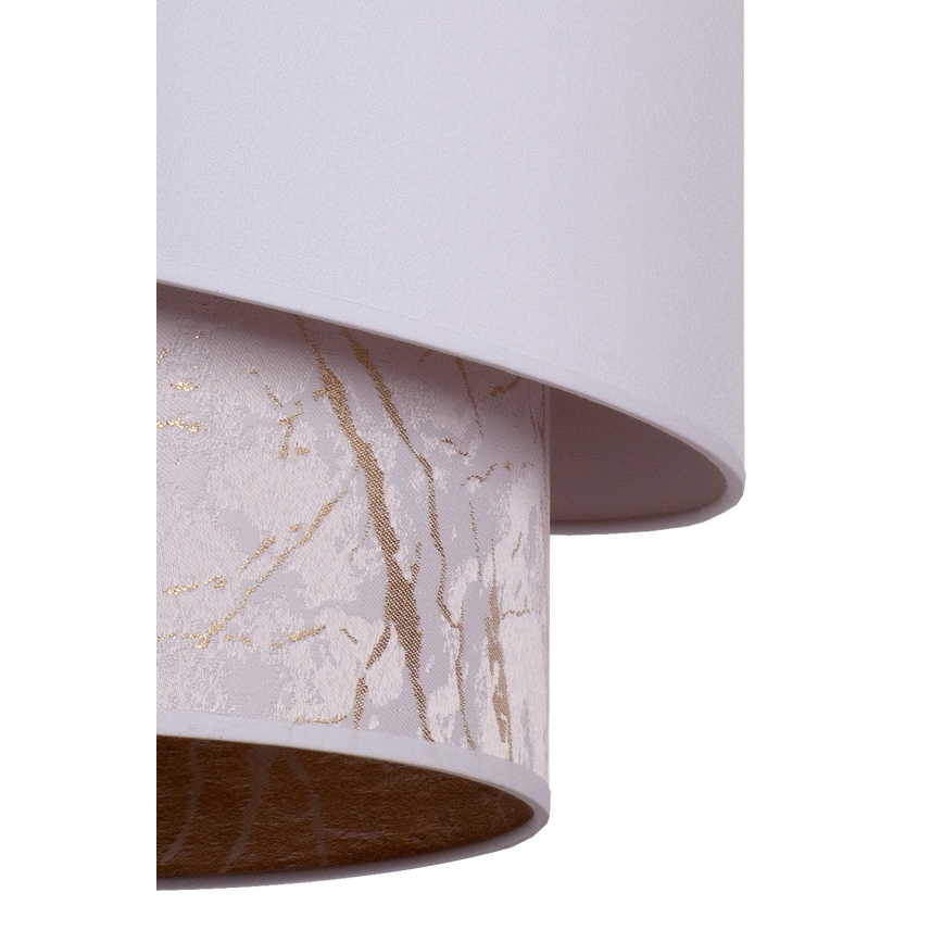 Duolla - Lámpara colgante PARIS 1xE27/15W/230V diá. 40 cm blanco/beige