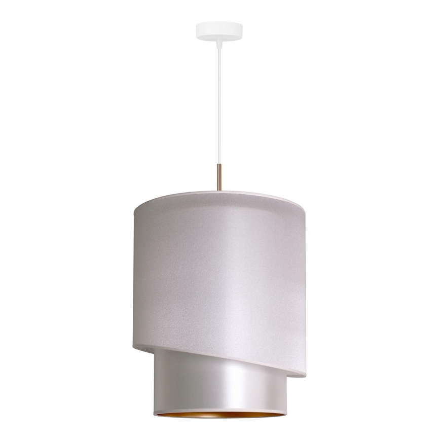 Duolla - Lámpara colgante PARIS 1xE27/15W/230V diá. 40 cm plata/dorado