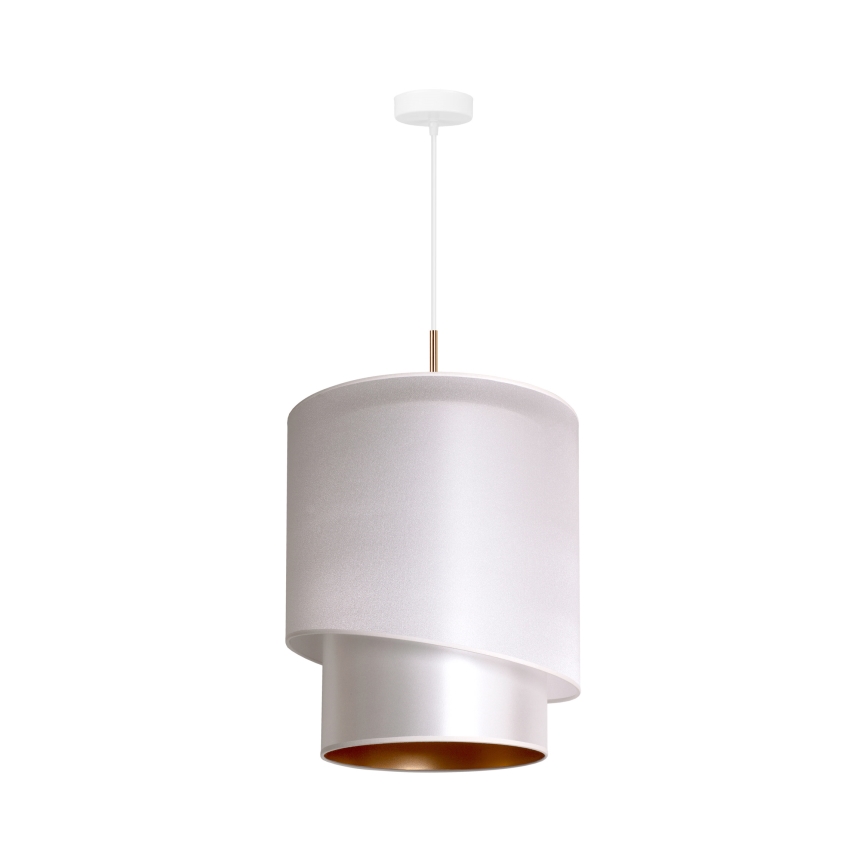 Duolla - Lámpara colgante PARIS 1xE27/15W/230V diá. 40 cm plata/dorado