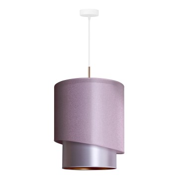 Duolla - Lámpara colgante PARIS 1xE27/15W/230V diá. 40 cm rosa/plata/cobre