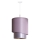 Duolla - Lámpara colgante PARIS 1xE27/15W/230V diá. 40 cm rosa/plata/cobre