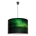 Duolla - Lámpara colgante PRINT L 1xE27/40W/230V negro/verde