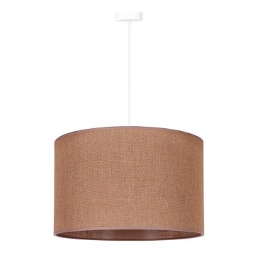 Duolla - Lámpara colgante ROLLER 1xE27/15W/230V diá. 40 cm marrón