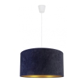 Duolla - Lámpara colgante ROLLER 1xE27/40W/230V diá. 40 cm azul
