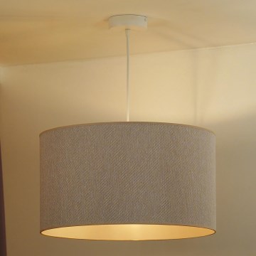 Duolla - Lámpara colgante ROLLER ECO RECYCLING 1xE27/15W/230V diá. 45 cm color crema