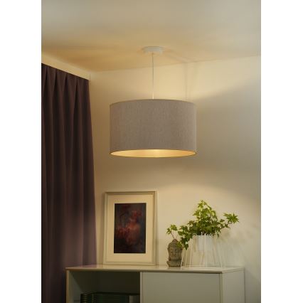 Duolla - Lámpara colgante ROLLER ECO RECYCLING 1xE27/15W/230V diá. 45 cm color crema