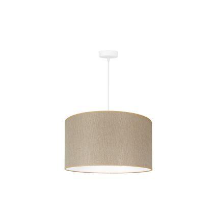 Duolla - Lámpara colgante ROLLER ECO RECYCLING 1xE27/15W/230V diá. 45 cm color crema