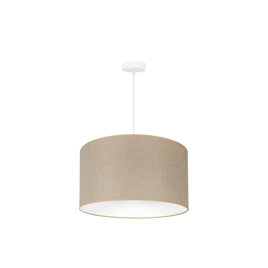 Duolla - Lámpara colgante ROLLER ECO RECYCLING 1xE27/15W/230V diá. 45 cm color crema