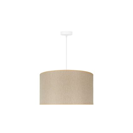 Duolla - Lámpara colgante ROLLER ECO RECYCLING 1xE27/15W/230V diá. 45 cm color crema
