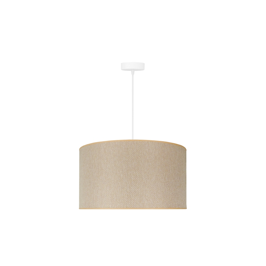 Duolla - Lámpara colgante ROLLER ECO RECYCLING 1xE27/15W/230V diá. 45 cm color crema