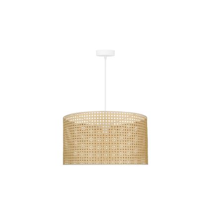 Duolla - Lámpara colgante ROLLER RATTAN 1xE27/15W/230V diá. 45 cm beige