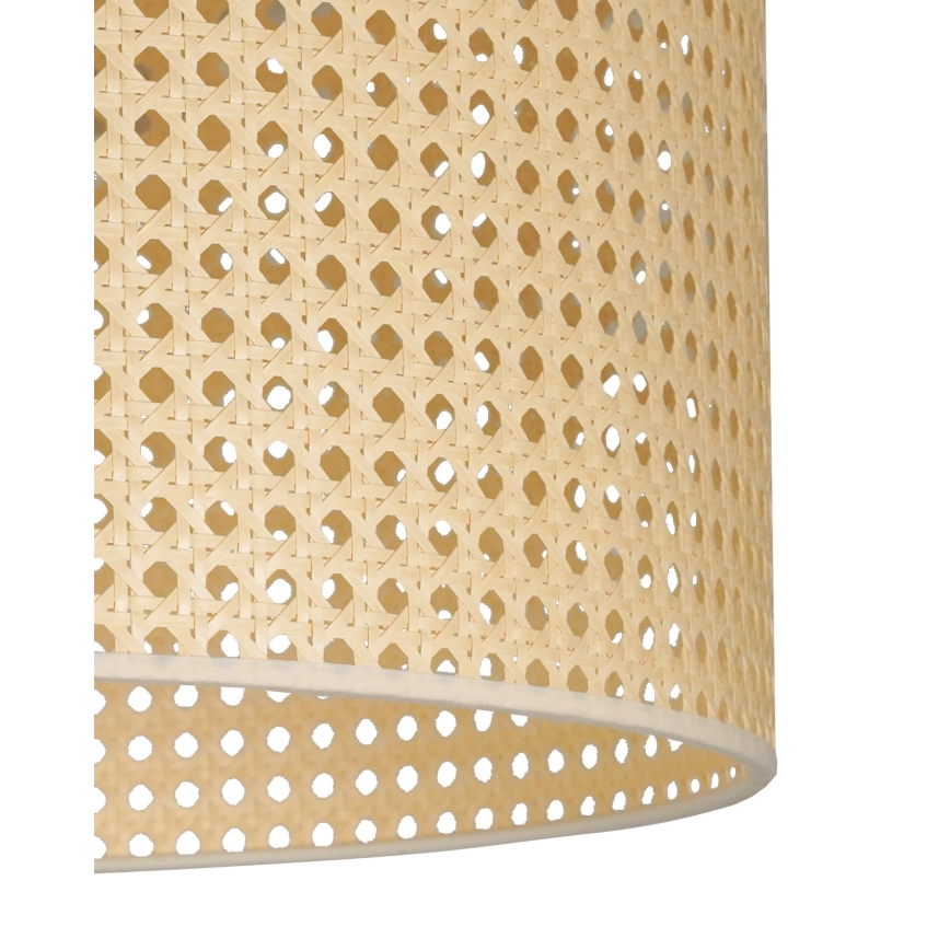 Duolla - Lámpara colgante ROLLER RATTAN 1xE27/15W/230V diá. 45 cm beige