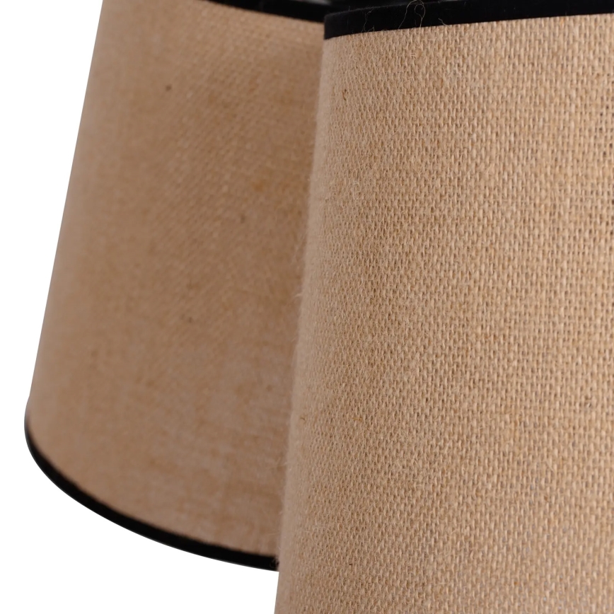 Duolla - Lámpara colgante ROSSA 3xE27/15W/230V diá. 75 cm marrón/negro