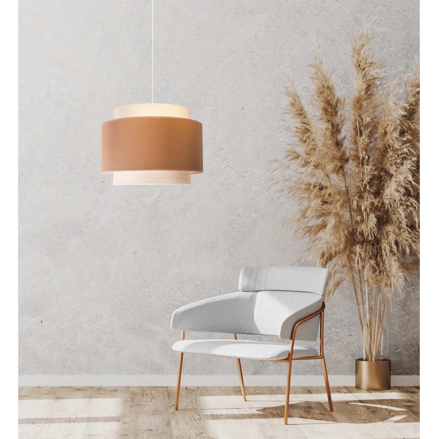 Duolla - Lámpara colgante SOHO 1xE27/40W/230V diá. 40 cm beige/color crema