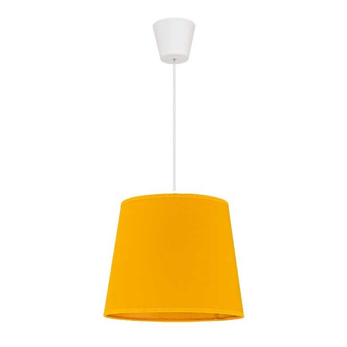 Duolla - Lámpara colgante SOLO 1xE27/40W/230V diá. 24 cm amarillo