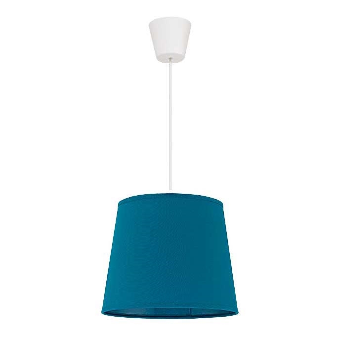 Duolla - Lámpara colgante SOLO 1xE27/40W/230V diá. 24 cm azul