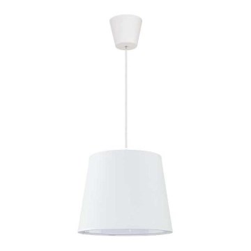 Duolla - Lámpara colgante SOLO 1xE27/40W/230V diá. 24 cm blanco
