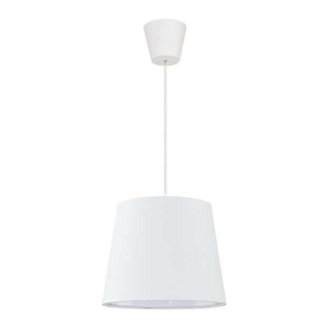 Duolla - Lámpara colgante SOLO 1xE27/40W/230V diá. 24 cm blanco