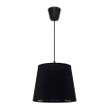 Duolla - Lámpara colgante SOLO 1xE27/40W/230V diá. 24 cm negro