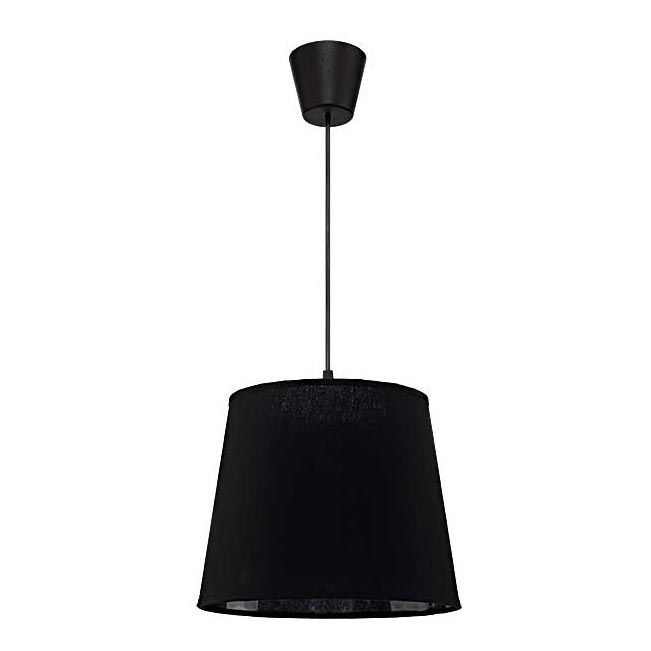 Duolla - Lámpara colgante SOLO 1xE27/40W/230V diá. 24 cm negro