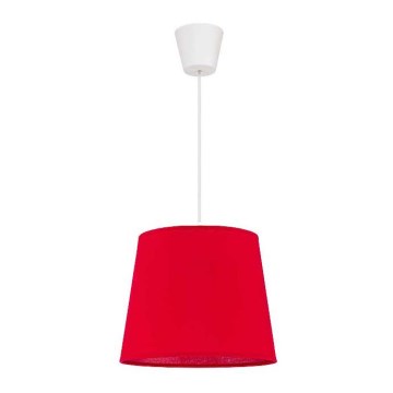 Duolla - Lámpara colgante SOLO 1xE27/40W/230V diá. 24 cm rojo