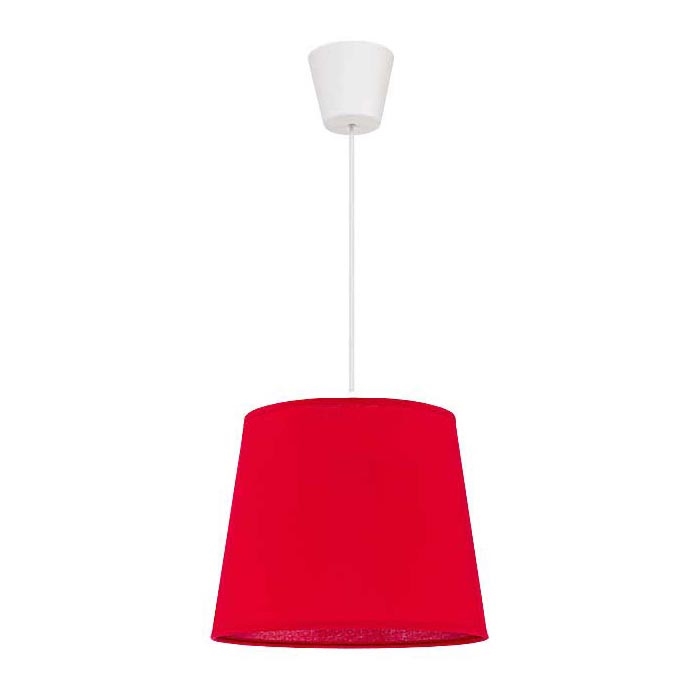 Duolla - Lámpara colgante SOLO 1xE27/40W/230V diá. 24 cm rojo