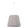 Duolla - Lámpara colgante SOPRANO 1xE27/40W/230V diá. 38 cm plata