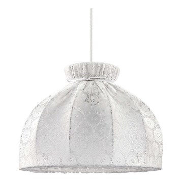 Duolla - Lámpara colgante SYMPHONY 1xE27/40W/230V diá. 38 cm blanco