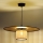 Duolla - Lámpara colgante TOKYO RATTAN 1xE27/15W/230V diá. 50 cm dorado/ratán