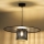 Duolla - Lámpara colgante TOKYO RATTAN 1xE27/15W/230V diá. 50 cm negro/plata
